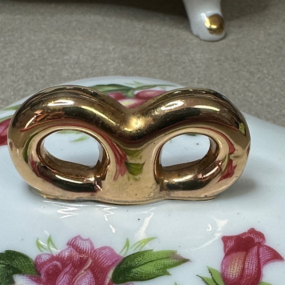 Vintage 1950’s Arbart Japan Porcelain Trinket, Jewelry box - Picture 7 of 12